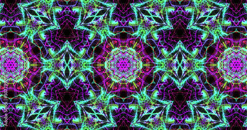 Abstract, futuristic and colorful pattern