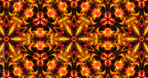 Abstract, futuristic and colorful pattern