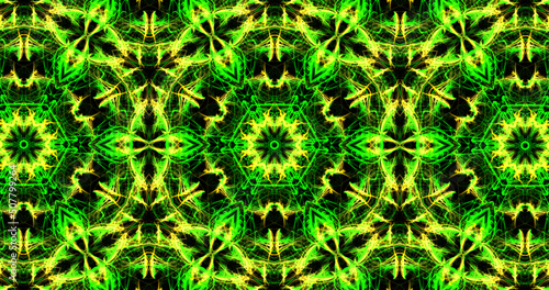 Abstract, futuristic and colorful pattern