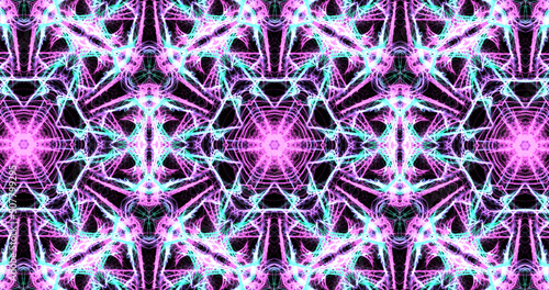 Abstract, futuristic and colorful pattern