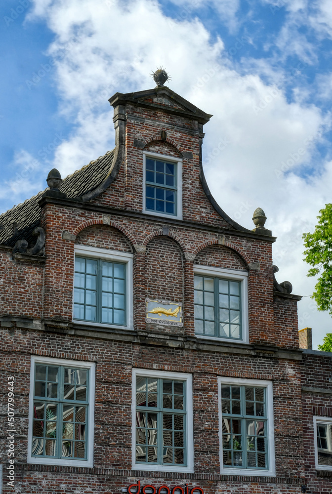 Historische Backsteinfassade in s’Hertogenbosch