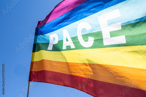 Fotografia bandiera della pace