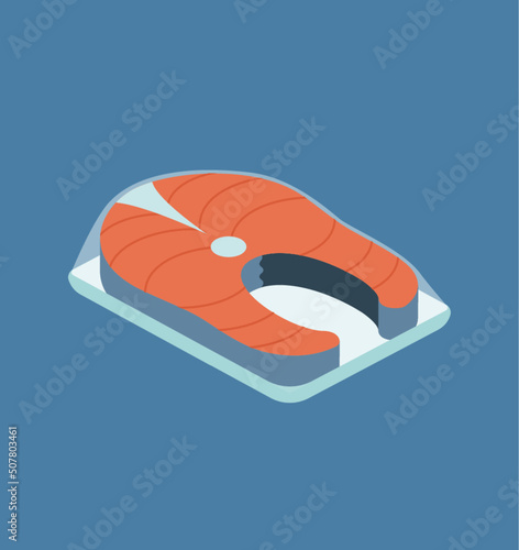 Package of fish filet