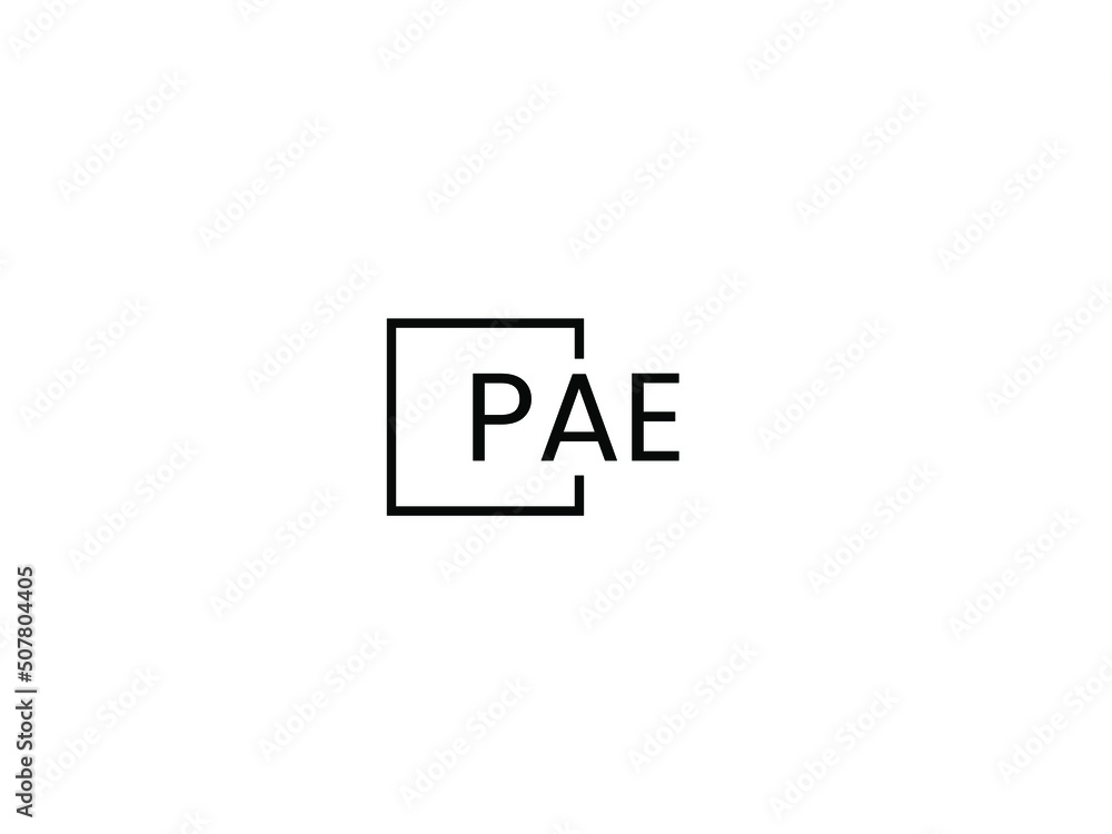 PAE letter initial logo design vector illustration PAE letter initial logo design vector illustration