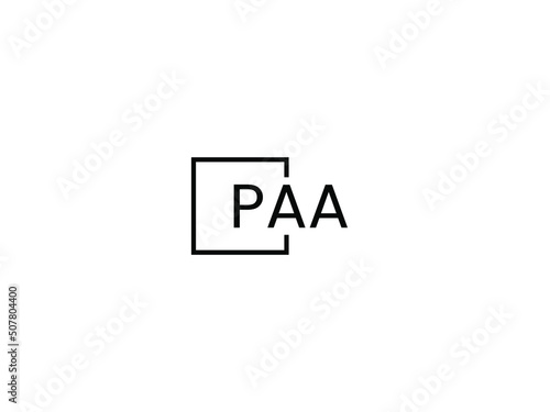 PAA letter initial logo design vector illustration