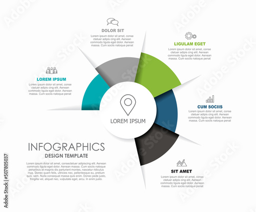 Infographic design template with place for your data. Vector illustration.