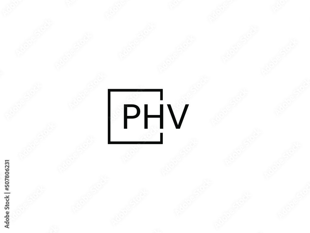 PHV Letter Initial Logo Design Vector Illustration PHV Letter Initial Logo Design Vector Illustration