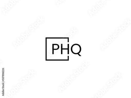 PHQ Letter Initial Logo Design Vector Illustration