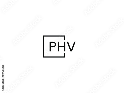PHV Letter Initial Logo Design Vector Illustration