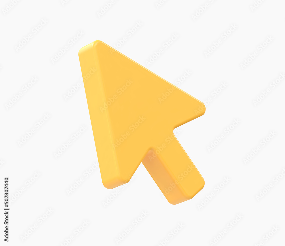 3d Realistic Mouse cursor vector illustration 3d Realistic Mouse cursor vector illustration