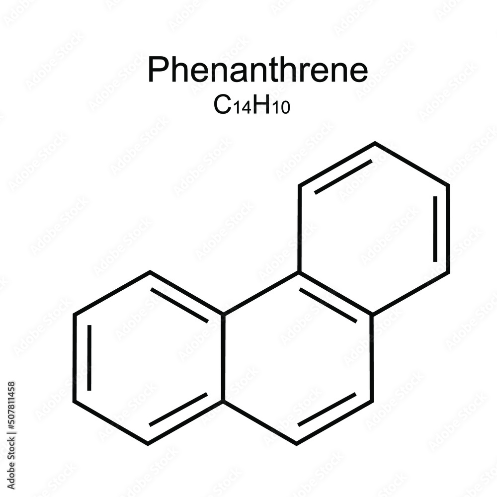 Structural chemical formula on white background Structural chemical formula on white background