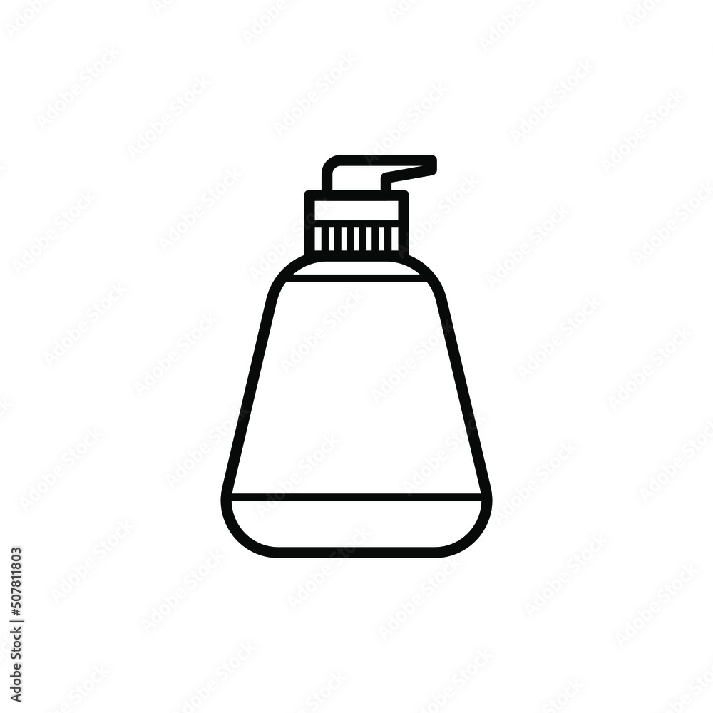 Shampoo bottle isolated icon design template Shampoo bottle isolated icon design template