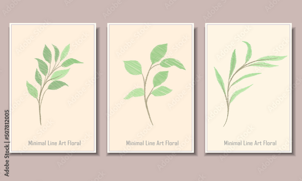 floral line art collections