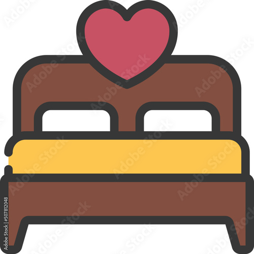 Honeymoon Bed Icon