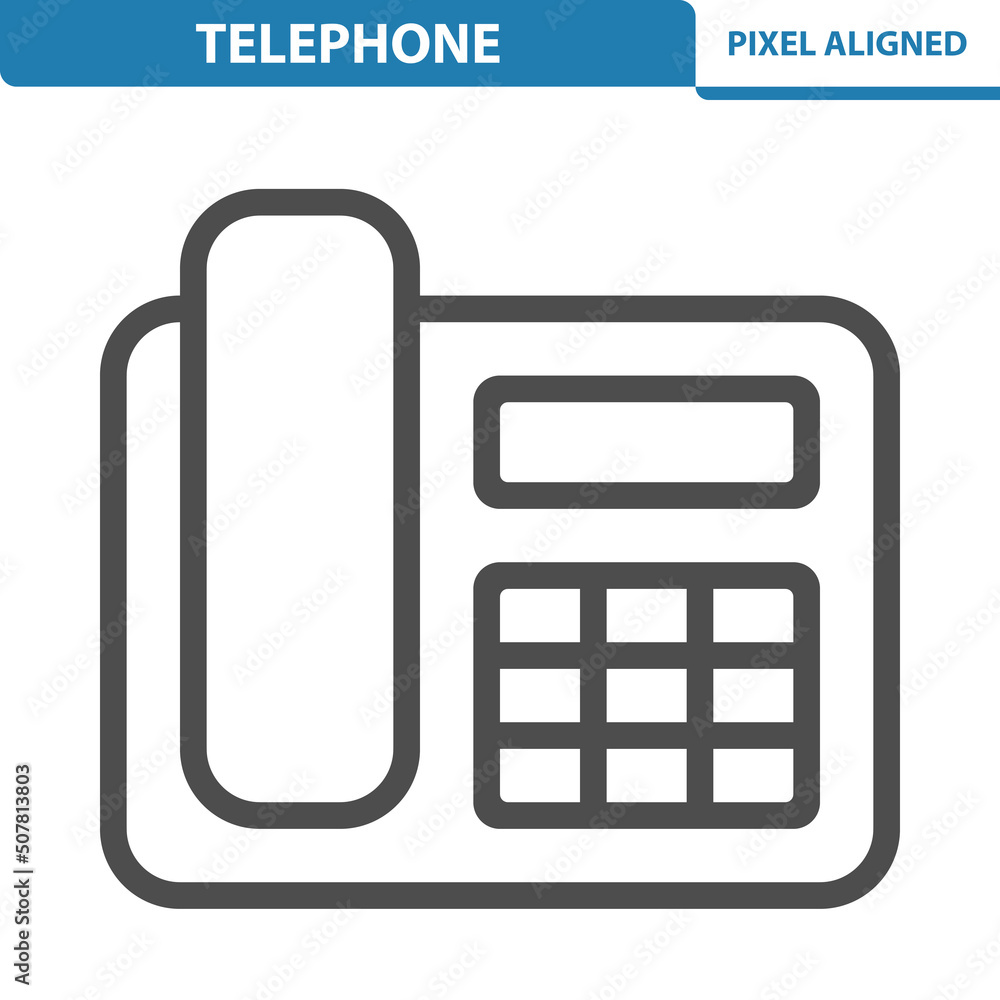 Telephone Icon. Phone, Landline Telephone Icon. Phone, Landline