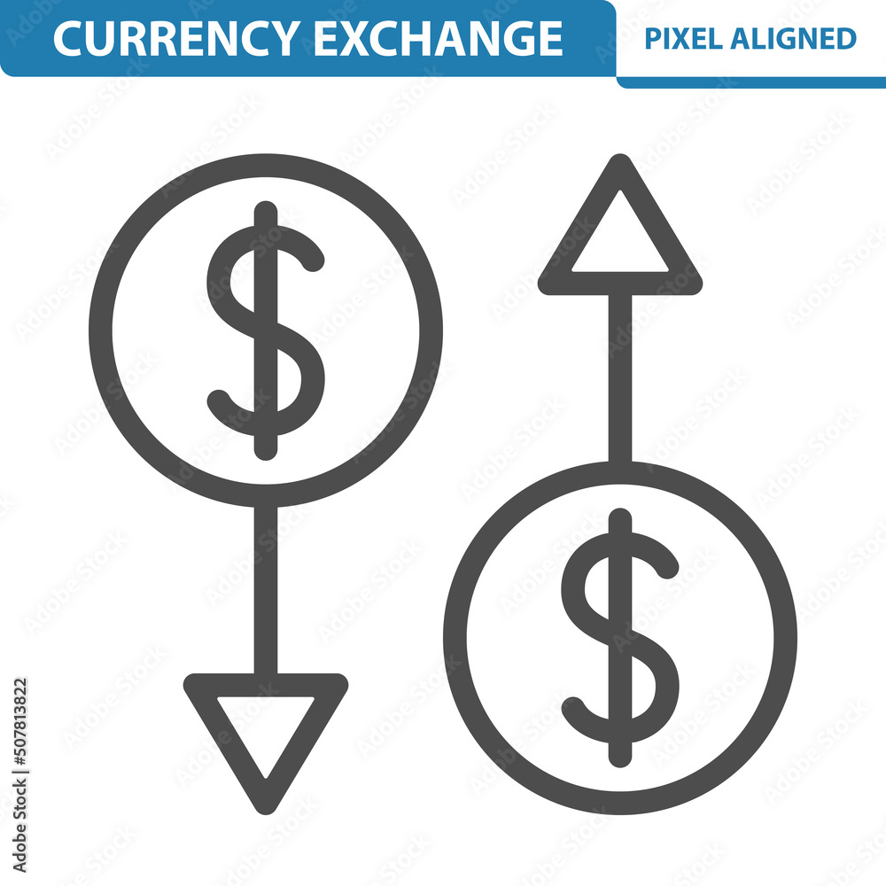 Currency Exchange Icon. Dollar Currency Exchange Icon. Dollar