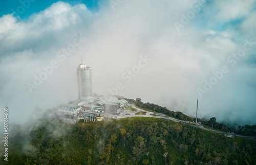 Aerial view the Humboldt hotel in Waraira Repano National Park, Venezuela. photo