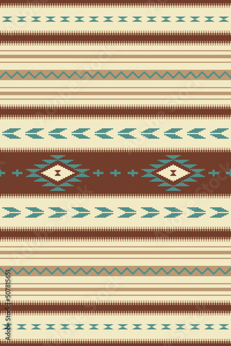 Ethnic seamless pattern with Southwestern design. Mexican woven rug, blanket. Serape design. Background for Cinco de Mayo party decor. photo