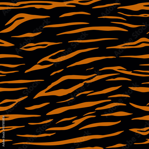 brown tiger stripes pattern. seamless animal pattern. tiger pattern. tiger print. animal print. good for background, dress, fabric, textile, wallpaper, fashion.