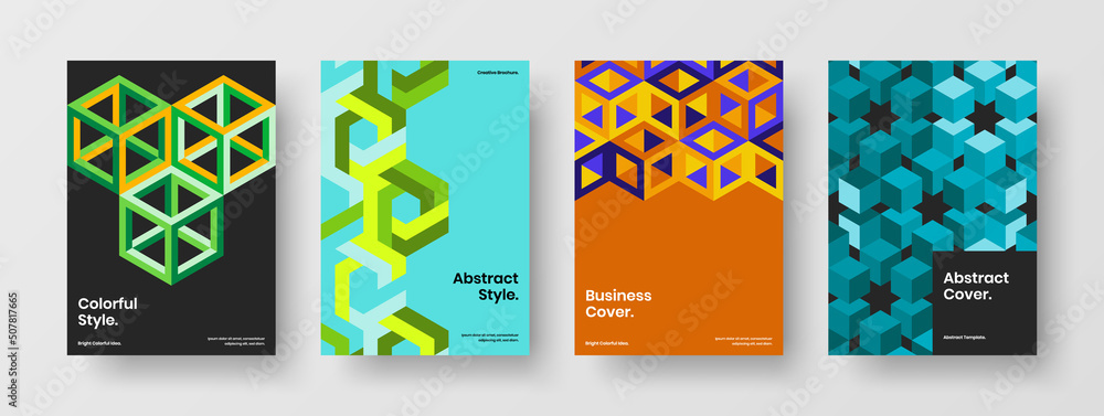 Abstract annual report design vector layout composition. Fresh geometric shapes handbill template bundle. Abstract annual report design vector layout composition. Fresh geometric shapes handbill template bundle.
