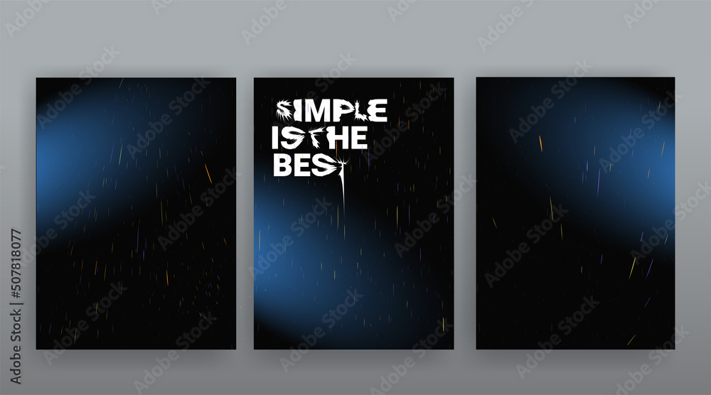 Fototapeta premium Simple is the best, neon liquid paint splash in retro the 90s and 80s style. Aesthetic trendy creative line drawing.