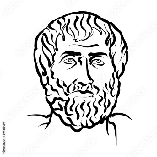 Aristotle modern vector drawing