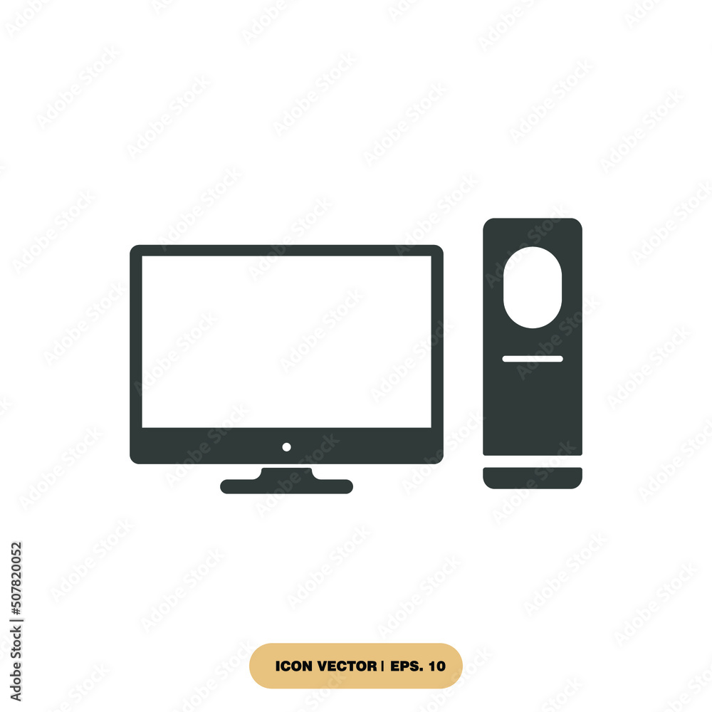 pc icons symbol vector elements for infographic web pc icons symbol vector elements for infographic web