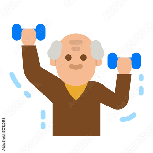 physiotherapy flat icon
