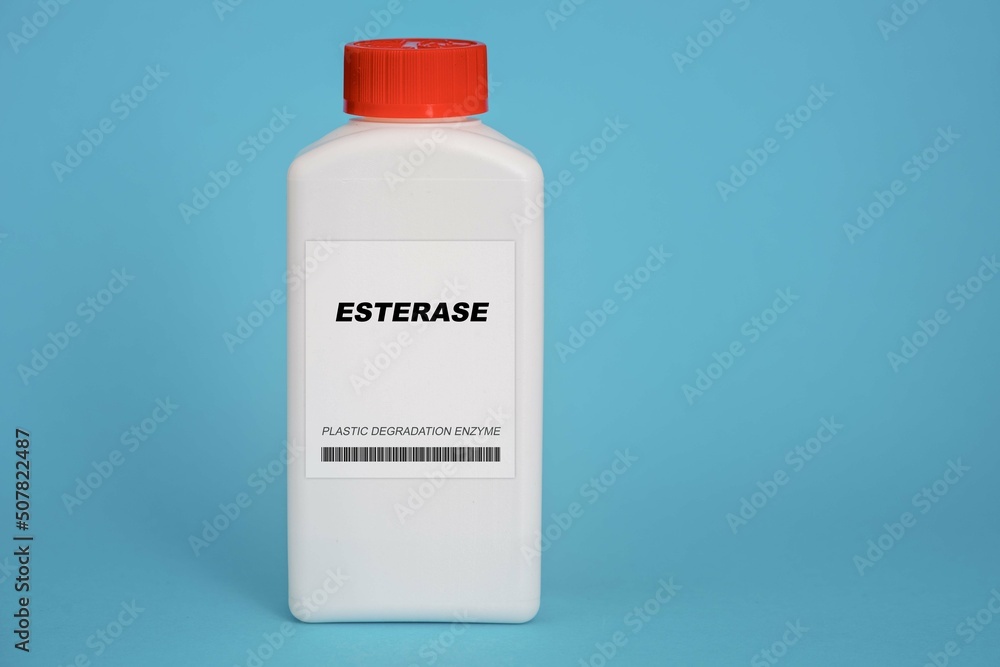 Esterase. Sample of Plastic-Eating Microbial Enzyme Esterase. Sample of Plastic-Eating Microbial Enzyme