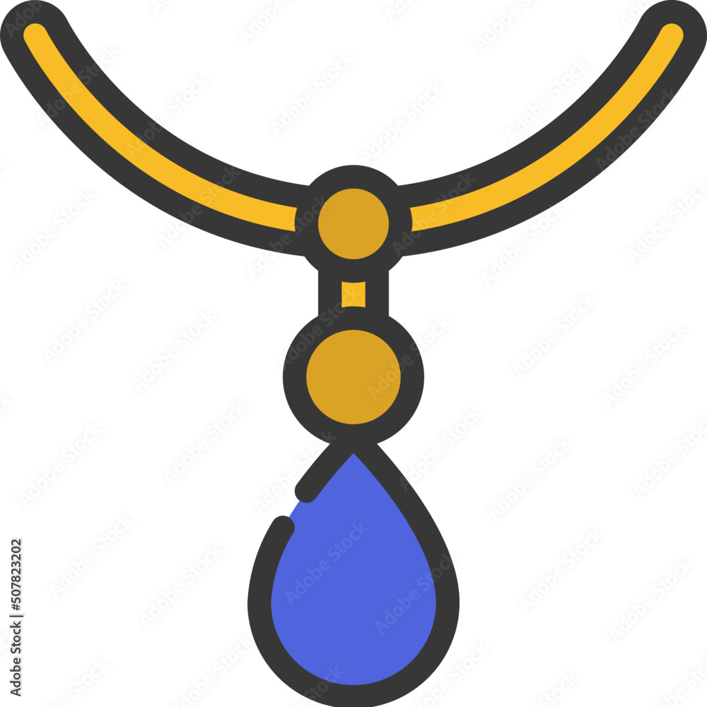 Droplet Necklace Icon Droplet Necklace Icon