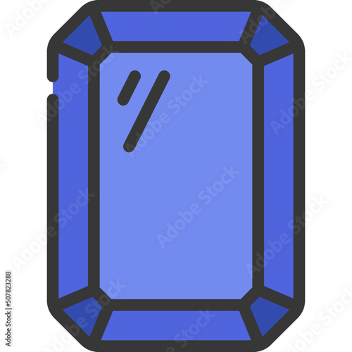 Rectangle Gemstone Icon