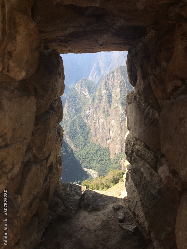 Ancient Inca Stone Window to Nature