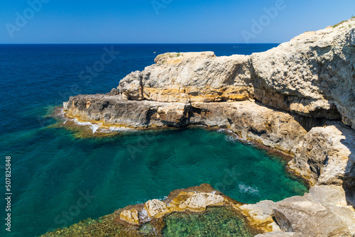 Southernmost place in Puglia, Punta Ristola, Castrignano del Capo, Apulia, Italy photo