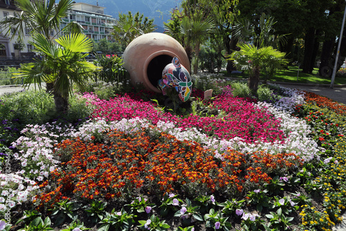 Blumenschmuck in der Stadt Meran