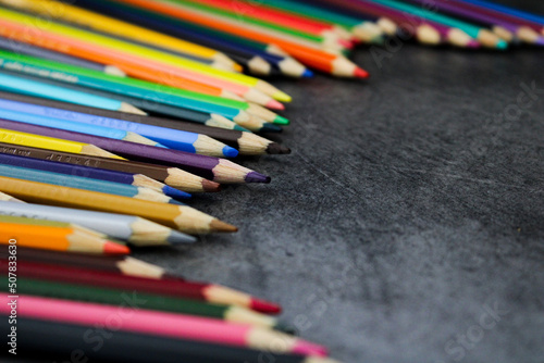 pencils in a row