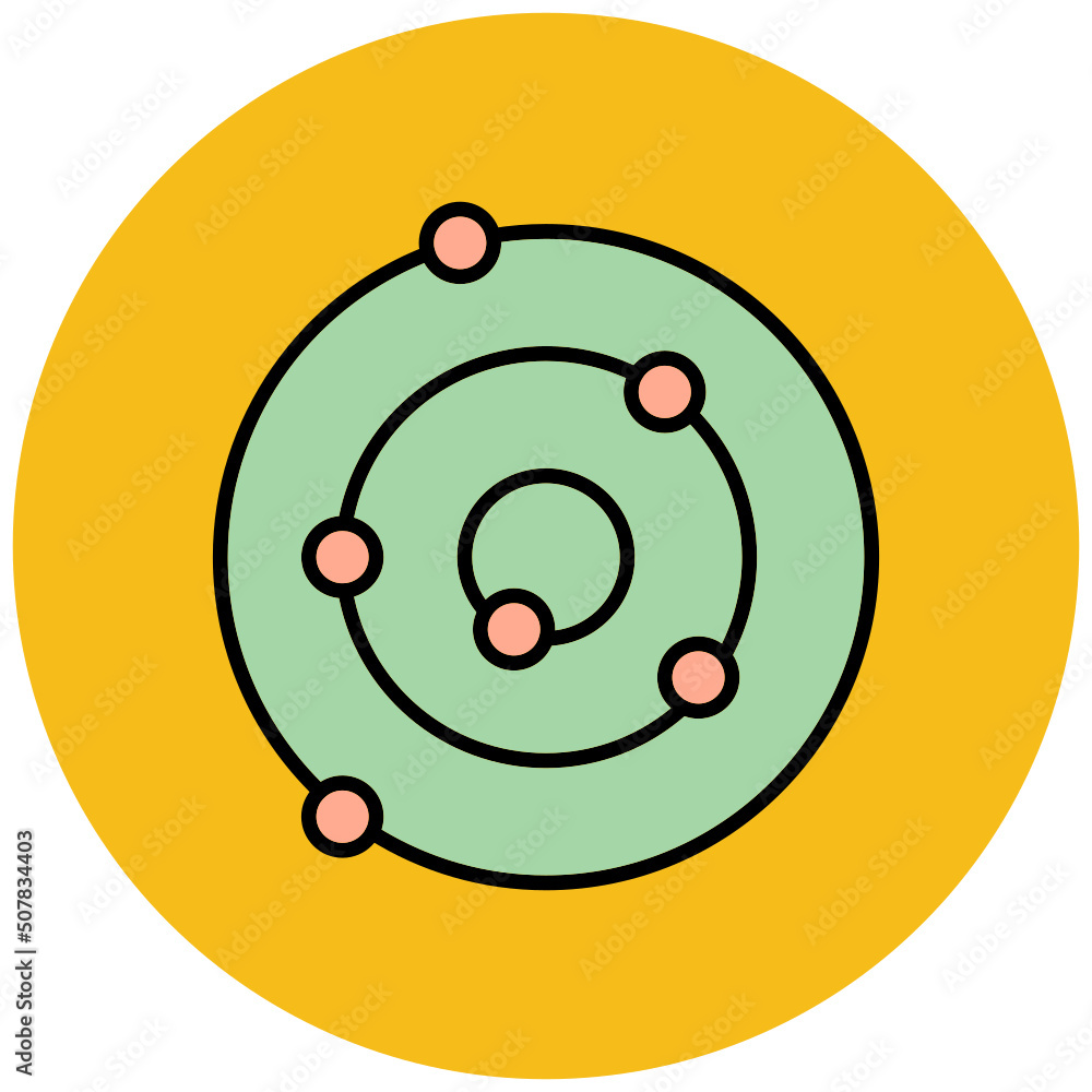 Fototapeta premium Solar System Icon