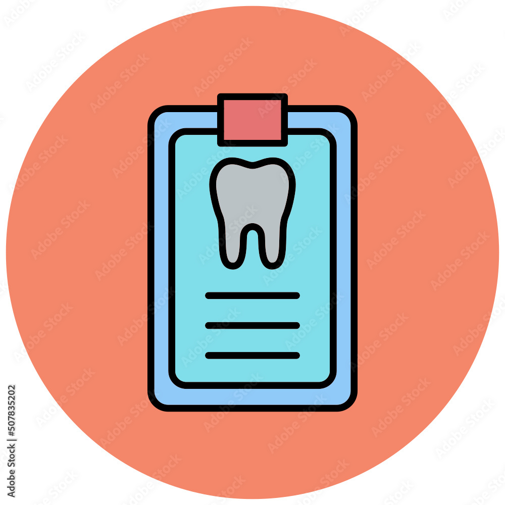 Dental Record Icon Dental Record Icon