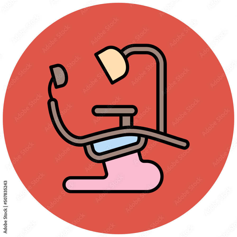 Dentist Chair Icon Dentist Chair Icon