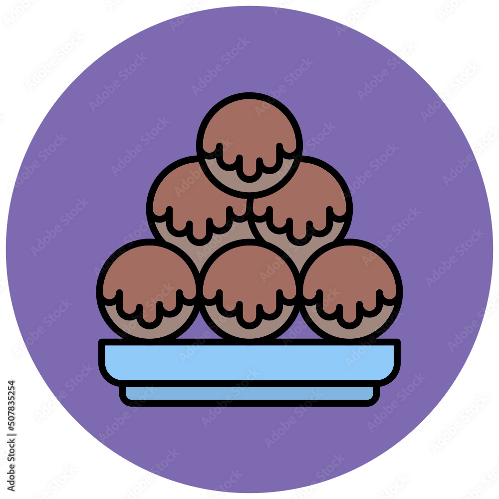 Fototapeta premium Meatball Icon