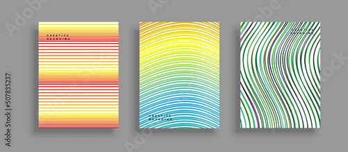 Minimal covers design. Colorful halftone gradients. Future geometric patterns. Vector template brochures, flyers, presentations, leaflet, magazine a4 size