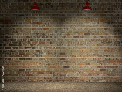 Rustic brick wall background