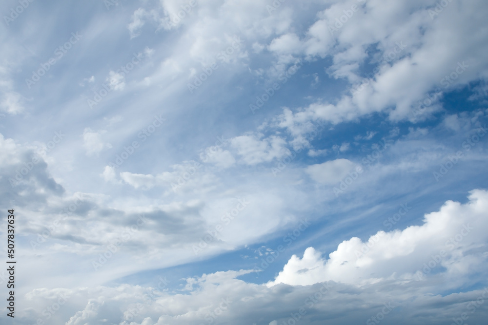 blue sky background with white clouds
