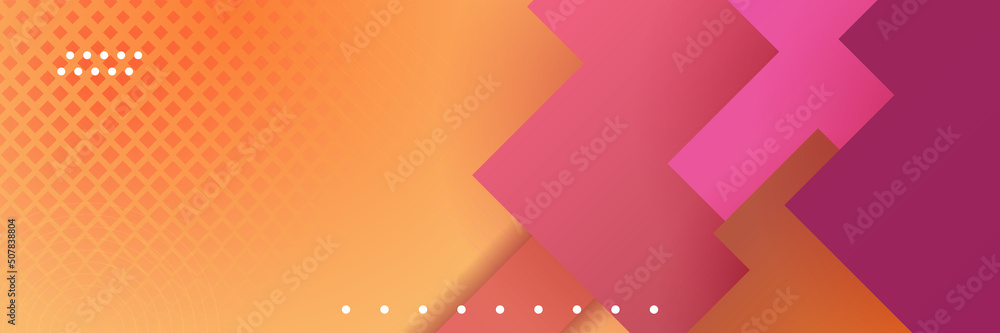 Obraz premium Orange abstract banner background