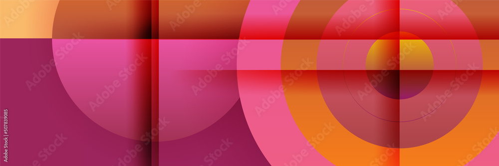 Obraz premium Orange abstract banner background