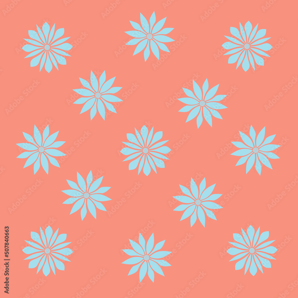 Flat lay with geometrically shaped flowers Flat lay with geometrically shaped flowers