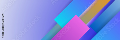 Vibrant vivid abstract banner background
