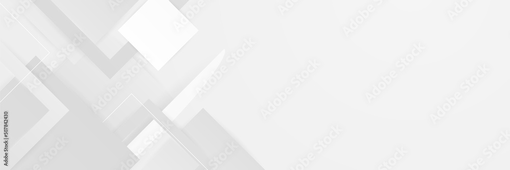 Fototapeta premium White abstract banner background