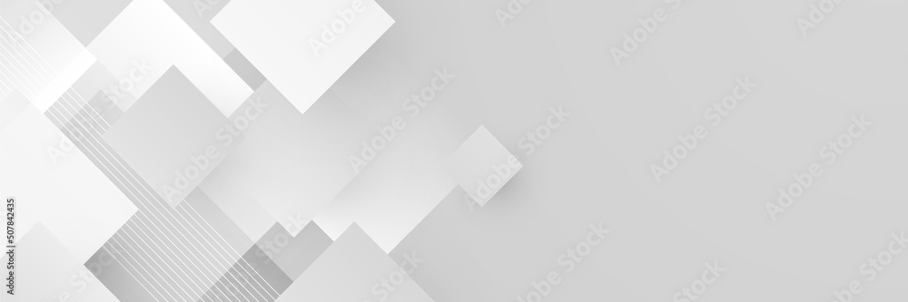 Obraz premium White abstract banner background