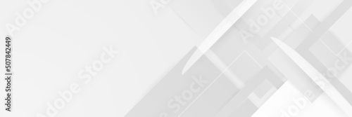 White abstract banner background