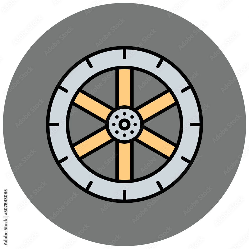 Obraz premium Tire Icon